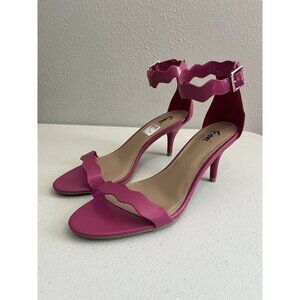 Fioni Pink Barbie Heels Women 8 Ankle Straps
